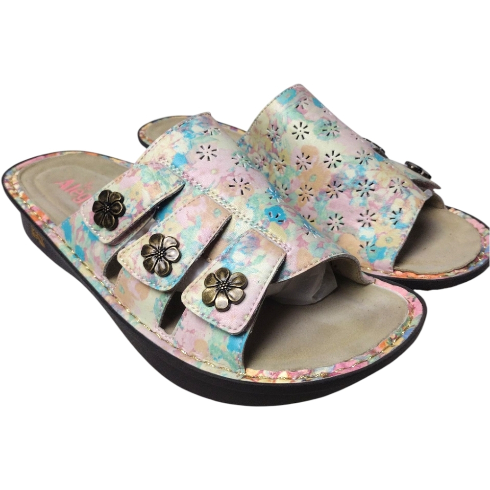 Alegria Julee Earth Goddess Watercolor Sandal Size 41 US 10.5/11 Wide